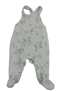 Šedé dupačky se zajíčky 