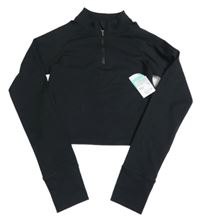Nové - Čierna športová crop mikina Primark