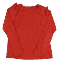 Červené tričko s volánikmi F&F