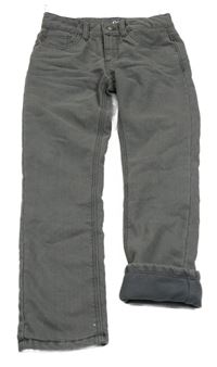 Šedé zateplené straight rifle C&A