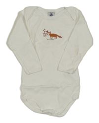 Bílé body s liškou 