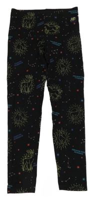 Černé vzorované legíny s obrázky - Harry Potter M&S