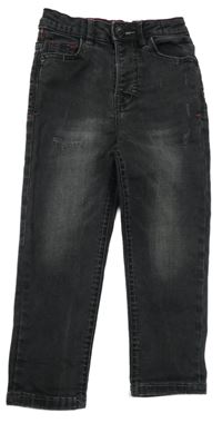 Čiernošedé skinny rifle s vyšúchaním