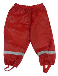 Červené nepromokavé nohavice Lupilu