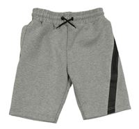 Sivé vzorované teplákové kraťasy s pruhom Primark