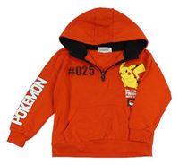 Červená mikina Pikachu s kapucňou zn. Primark