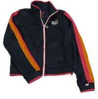 Tmavomodro-oranžovo-ružová športová prepínaci mikina We