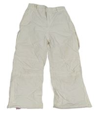 Bílé funkční šusťákové oteplovačky s logem Trespass