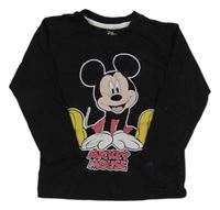 Černé triko s Mickeym Disney