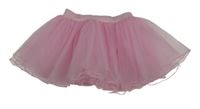 Svetloružová tylová tutu sukňa