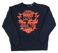 Tmavomodrá mikina s nápisom Tom Tailor