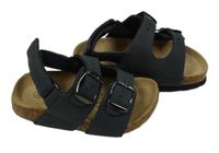 Tmavomodré koženkové sandály Bobbi vel. 20