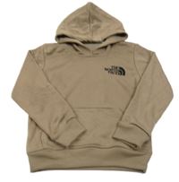 Béžová mikina s logem a kapucí a logem The North Face