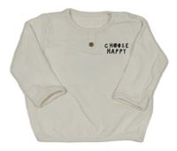 Biela mikina s nápisom a slonom George