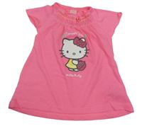 Neonově růžová tunika s Kitty Sanrio