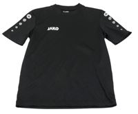 Čierne športové funkčné tričko s logom Jako