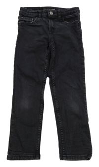 Tmavošedé straight fit rifle Zara