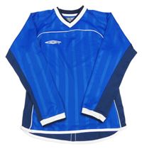 Kobaltově modro-tmavomodré funkčné športové tričko Umbro