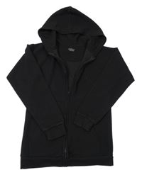 Čierna vzorovaná prepínaci mikina s kapucňou Primark