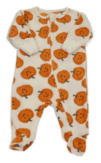 Smetanový fleecový overal s dýněmi Matalan
