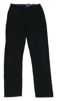 Čierne plátenné chino nohavice H&M