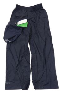 Tmavomodré šusťákové nepromokavé kalhoty + sáček Mountain Warehouse