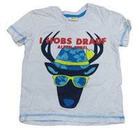 Biele tričko s potlačou Kids