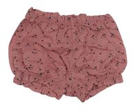 Staroružové paper bag kraťasy so srdiečkami zn. H&M