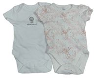 2x - Body - Bílé so lvem George, bílo/růžové vzorované s  George, bílo/růžové vzorované s hvězdičkami F&F