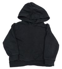 Čierna mikina s vreckom a kapucňou zn. H&M