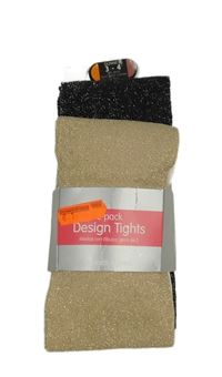 Nové - 2x - Silonky - Béžovo/zlaté, černo/stříbrné St. Bernard