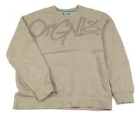 Béžová mikina s nápisom JACK&JONES