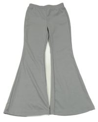 Sivé flare nohavice