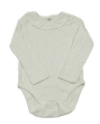 Smetanové žebrované body s volánkem F&F