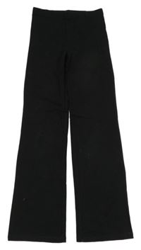 Čierne flare teplákové nohavice H&M