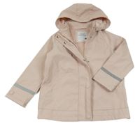 Světlepudrová nepromokavá jarní bunda s kapucí PRIMARK