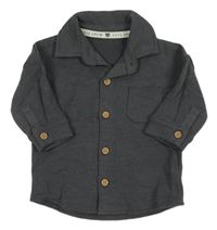 Tmavosivá melírovaná triková košeľa George