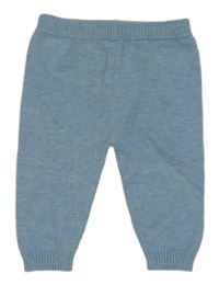 Modré melírované úpletové tepláky Nutmeg