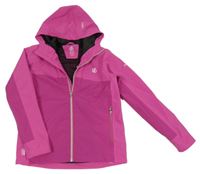 Tmavorůžovo-malinová šusťáková funkční jarní bunda s kapucí Dare 2B
