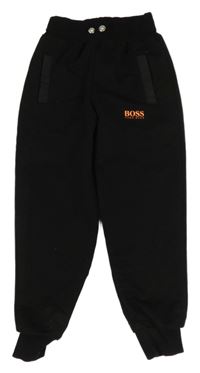 Černé tepláky s logem Hugo Boss