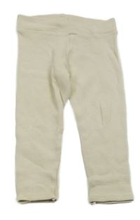 Smotanové rebrované teplákové legíny