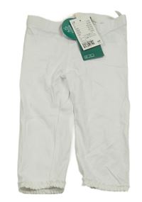 Nové - biele legíny s kanýrky H&M