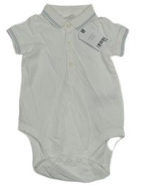 Nové - bílé body s lodičkou a pruhy a límečkem Next