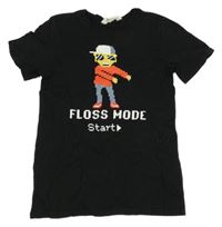 Černé tričko s potiskem H&M