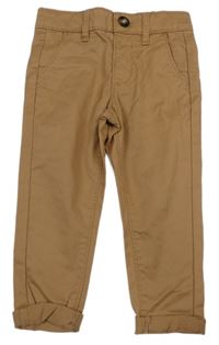 Nové - hnědé chino plátěné kalhoty St. Bernard