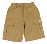 Piesková é cargo kraťasy s nášivkou