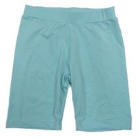 Svetlomodré elastické legínové kraťasy