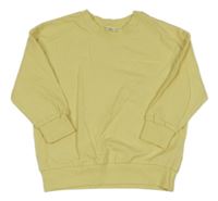 Žltá oversize mikina s nápisom KIDS