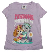 Svetlofialové tričko s PAW PATROL nickelodeon