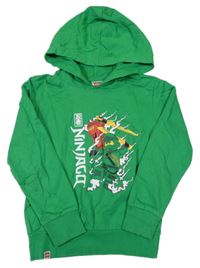 Zelená mikina s lego NINJAGO a kapucňou LEGO